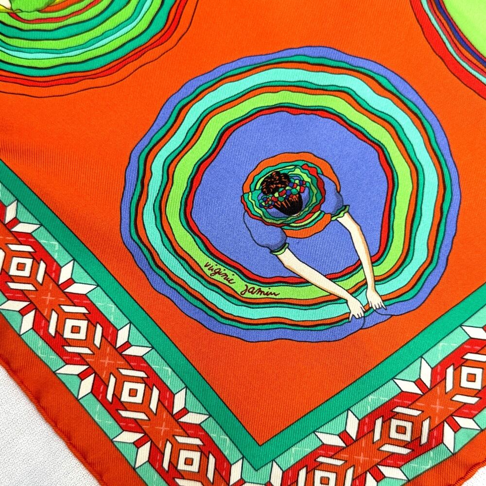 Hermès “Belle du Mexique” 90 cm Silk Scarf - Pristine with Hermes Box Circa 2007 - Picture 8 of 9